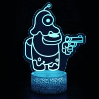 Lampe Among Us 3D Brain Slug imposteur pistolet