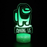 Lampe Among Us Logo 3D
