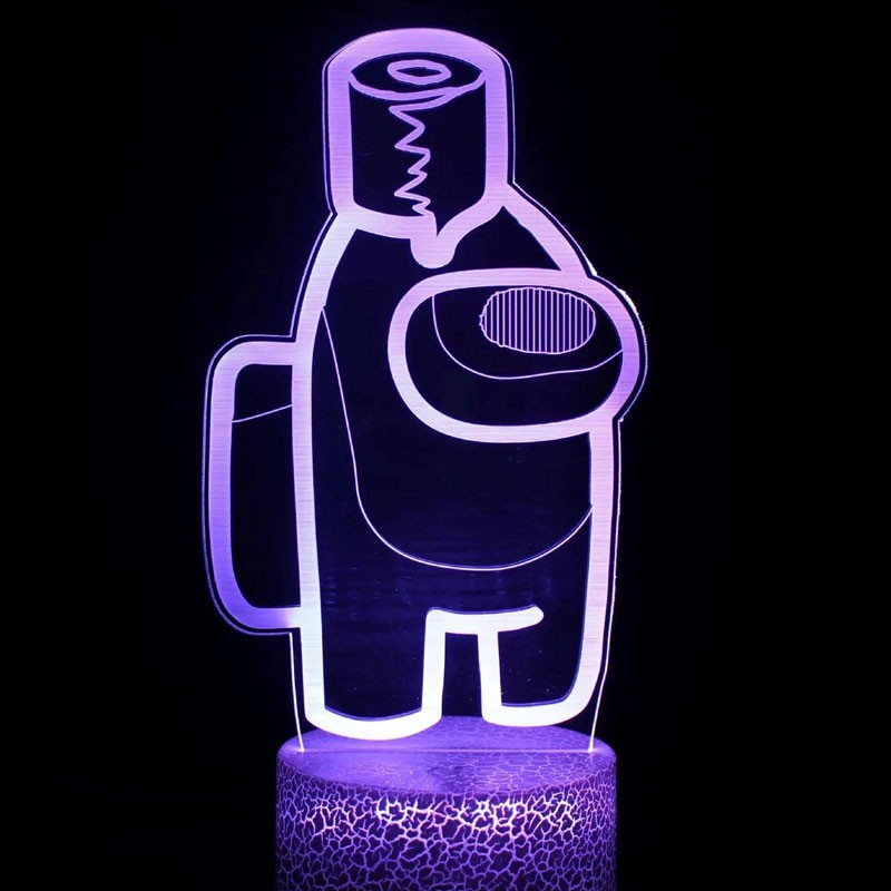 Lampe Among Us 3D : PQ Papier Toilette